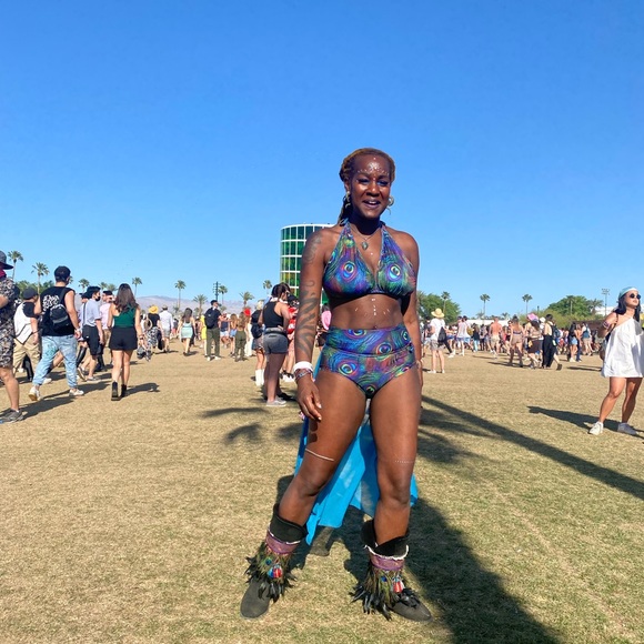 Peacock 3 piece festival set - Picture 14 of 15